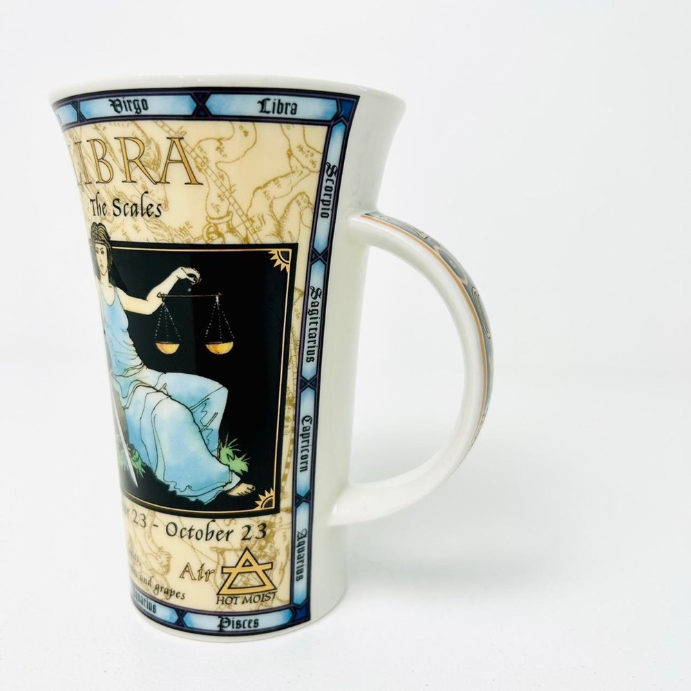 Dunoon scottish Fine Stoneware libra Zodiac Lrg mug Art Design artist JACK DADD - Picture 5 of 8